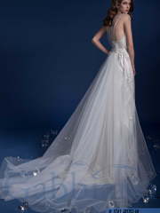 Свадебное платье Розельва. Силуэт Прямое. Цвет Белый / Молочный, Айвори / Капучино, Пепельный / Металлик. Вид 2