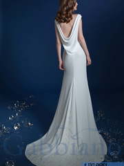 Свадебное платье Санса. Силуэт Прямое. Цвет Белый / Молочный. Вид 2