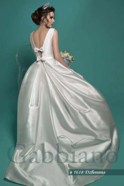 Свадебное платье Джемма. Силуэт Пышное. Цвет Белый / Молочный. Вид 3