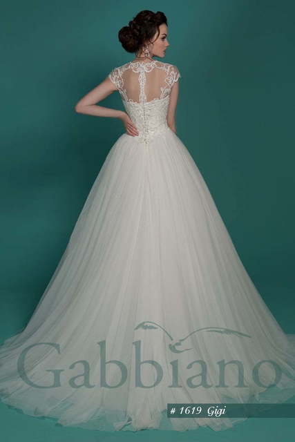 Свадебное платье Джиджи. Силуэт Пышное. Цвет Айвори / Капучино, Белый / Молочный. Вид 2