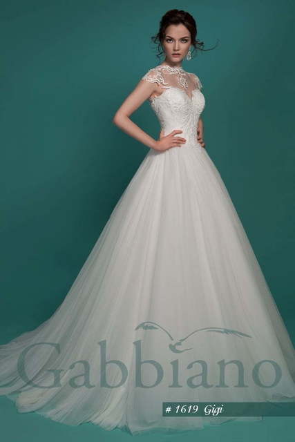 Свадебное платье Джиджи. Силуэт Пышное. Цвет Айвори / Капучино, Белый / Молочный. Вид 3