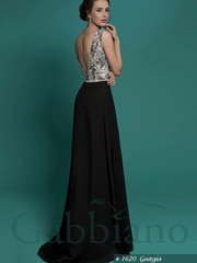 Свадебное платье Джорджия. Силуэт Прямое. Цвет Пепельный / Металлик, Черный. Вид 2