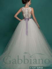 Свадебное платье Кабриоли. Силуэт Пышное. Цвет Белый / Молочный. Вид 2