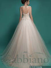 Свадебное платье Кэссиди. Силуэт Пышное. Цвет Айвори / Капучино, Персик / Оранжевый. Вид 2