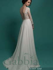 Свадебное платье Лариэль. Силуэт Прямое. Цвет Белый / Молочный, Айвори / Капучино. Вид 2