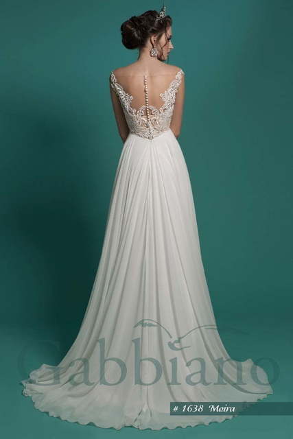 Свадебное платье Мойра. Силуэт Прямое. Цвет Белый / Молочный. Вид 2