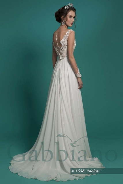 Свадебное платье Мойра. Силуэт Прямое. Цвет Белый / Молочный. Вид 3