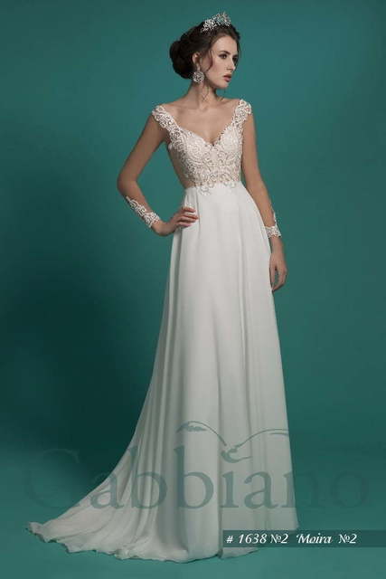 Свадебное платье Мойра. Силуэт Прямое. Цвет Белый / Молочный. Вид 4