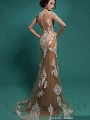 Свадебное платье Филлис. Силуэт Прямое, Рыбка. Цвет Айвори / Капучино. Вид 2