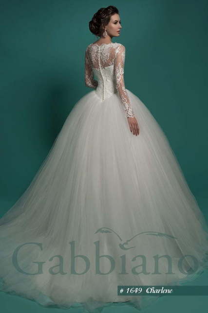 Свадебное платье Шарлен. Силуэт Пышное. Цвет Белый / Молочный. Вид 2