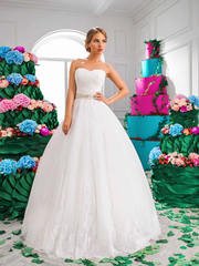 Свадебное платье Sandi. Силуэт Пышное. Цвет Белый / Молочный. Вид 1