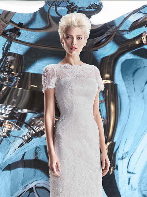 Свадебное платье Ion. Силуэт Прямое. Цвет Белый / Молочный. Вид 3