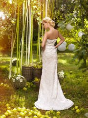 Свадебное платье Fiesta. Силуэт Рыбка. Цвет Белый / Молочный, Айвори / Капучино. Вид 2