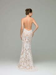 Свадебное платье Michelle. Силуэт Рыбка. Цвет Белый / Молочный, Айвори / Капучино. Вид 2