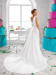 Свадебное платье Tatli. Силуэт Прямое. Цвет Белый / Молочный. Вид 2