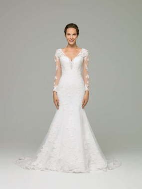 Свадебное платье Ariel. Силуэт Рыбка. Цвет Белый / Молочный. Вид 1