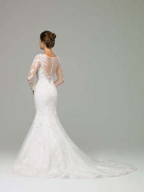 Свадебное платье Ariel. Силуэт Рыбка. Цвет Белый / Молочный. Вид 2