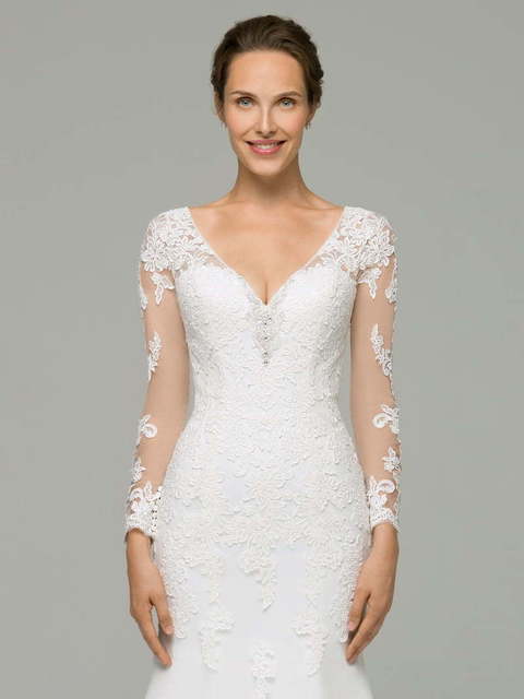 Свадебное платье Ariel. Силуэт Рыбка. Цвет Белый / Молочный. Вид 3