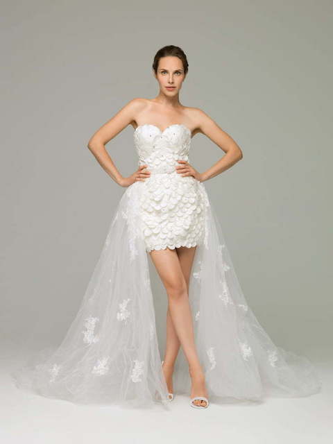 Свадебное платье Rose. Силуэт Прямое. Цвет Белый / Молочный. Вид 1