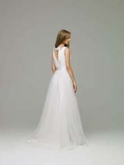 Свадебное платье Erica. Силуэт Прямое. Цвет Белый / Молочный. Вид 2