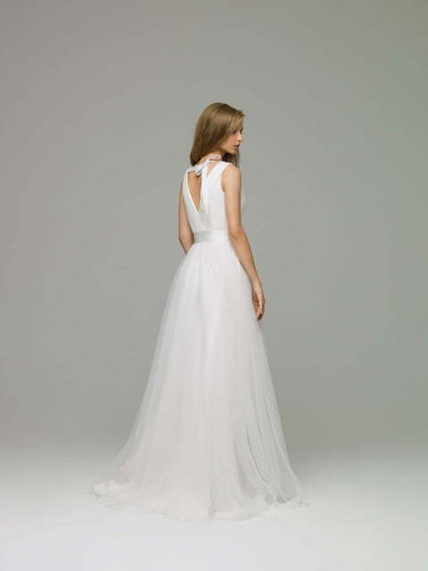 Свадебное платье Erica. Силуэт Прямое. Цвет Белый / Молочный. Вид 2