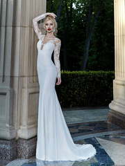 Свадебное платье Palmere. Силуэт Прямое, Рыбка. Цвет Белый / Молочный. Вид 1