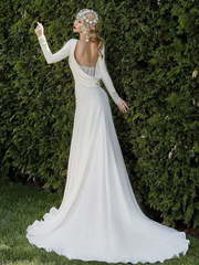 Свадебное платье Sion. Силуэт Прямое. Цвет Белый / Молочный. Вид 2