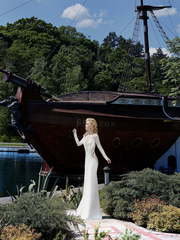 Свадебное платье Amberes. Силуэт Прямое, Рыбка. Цвет Белый / Молочный. Вид 1