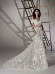 Свадебное платье Rozette. Силуэт Прямое, Рыбка. Цвет Белый / Молочный, Айвори / Капучино. Вид 1