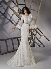 Свадебное платье Lordez. Силуэт Прямое, Рыбка. Цвет Белый / Молочный. Вид 1