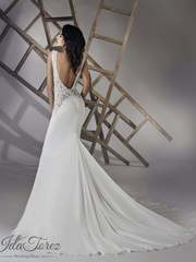 Свадебное платье Poulisc. Силуэт Прямое, Рыбка. Цвет Белый / Молочный. Вид 2