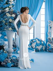 Свадебное платье Luigia. Силуэт Прямое, Рыбка. Цвет Белый / Молочный. Вид 2