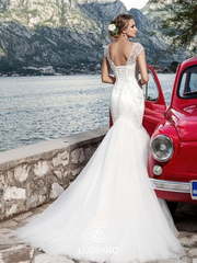 Свадебное платье Maxime. Силуэт Рыбка. Цвет Белый / Молочный. Вид 2