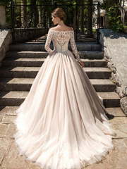 Свадебное платье Michel. Силуэт Пышное. Цвет Белый / Молочный, Айвори / Капучино, оттенки Розового. Вид 2