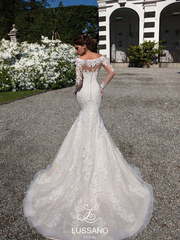 Свадебное платье Daniela. Силуэт Рыбка. Цвет Белый / Молочный, Айвори / Капучино. Вид 2