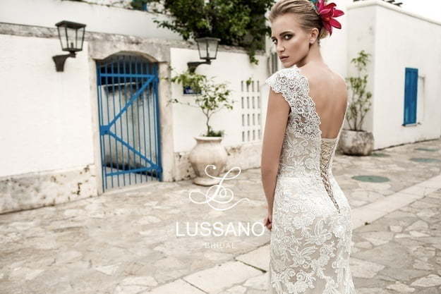 Свадебное платье Monett. Силуэт Рыбка, Прямое. Цвет Айвори / Капучино, Белый / Молочный. Вид 4