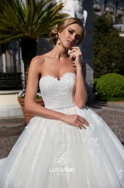 Свадебное платье Dakota. Силуэт Пышное. Цвет Белый / Молочный. Вид 3