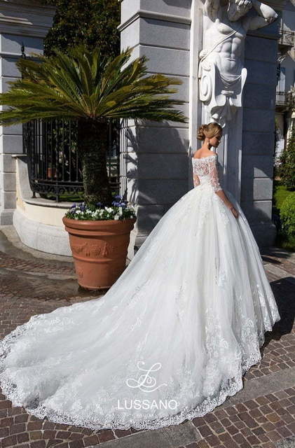 Свадебное платье Dakota. Силуэт Пышное. Цвет Белый / Молочный. Вид 4