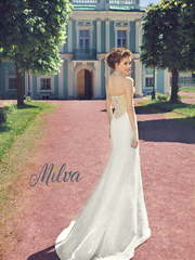 Свадебное платье Эйвери. Силуэт Рыбка. Цвет Белый / Молочный, Айвори / Капучино, Золото. Вид 2