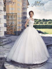 Свадебное платье Версаль. Силуэт Пышное. Цвет Белый / Молочный. Вид 1