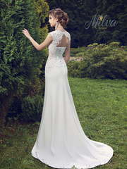 Свадебное платье Алегранса. Силуэт Прямое. Цвет Белый / Молочный, Айвори / Капучино. Вид 2