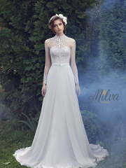 Свадебное платье Аванти. Силуэт Прямое. Цвет Белый / Молочный. Вид 1