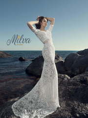 Свадебное платье Малибу. Силуэт Прямое, Рыбка. Цвет Белый / Молочный. Вид 2