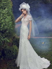 Свадебное платье Лоретти. Силуэт Прямое, Рыбка. Цвет Белый / Молочный, Айвори / Капучино. Вид 1