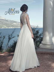 Свадебное платье Сейшела. Силуэт Прямое. Цвет Белый / Молочный, Айвори / Капучино. Вид 2