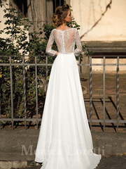 Свадебное платье Marla. Силуэт Прямое. Цвет Белый / Молочный. Вид 2