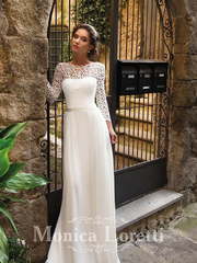 Свадебное платье Melisa. Силуэт Прямое. Цвет Белый / Молочный. Вид 1