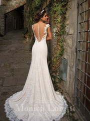 Свадебное платье Naomi. Силуэт Прямое. Цвет Белый / Молочный, Айвори / Капучино. Вид 2