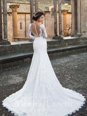 Свадебное платье Navia. Силуэт Прямое, Рыбка. Цвет Белый / Молочный. Вид 2