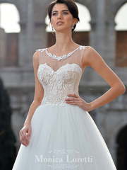 Свадебное платье Eloisa. Силуэт Пышное, Прямое. Цвет Белый / Молочный. Вид 2